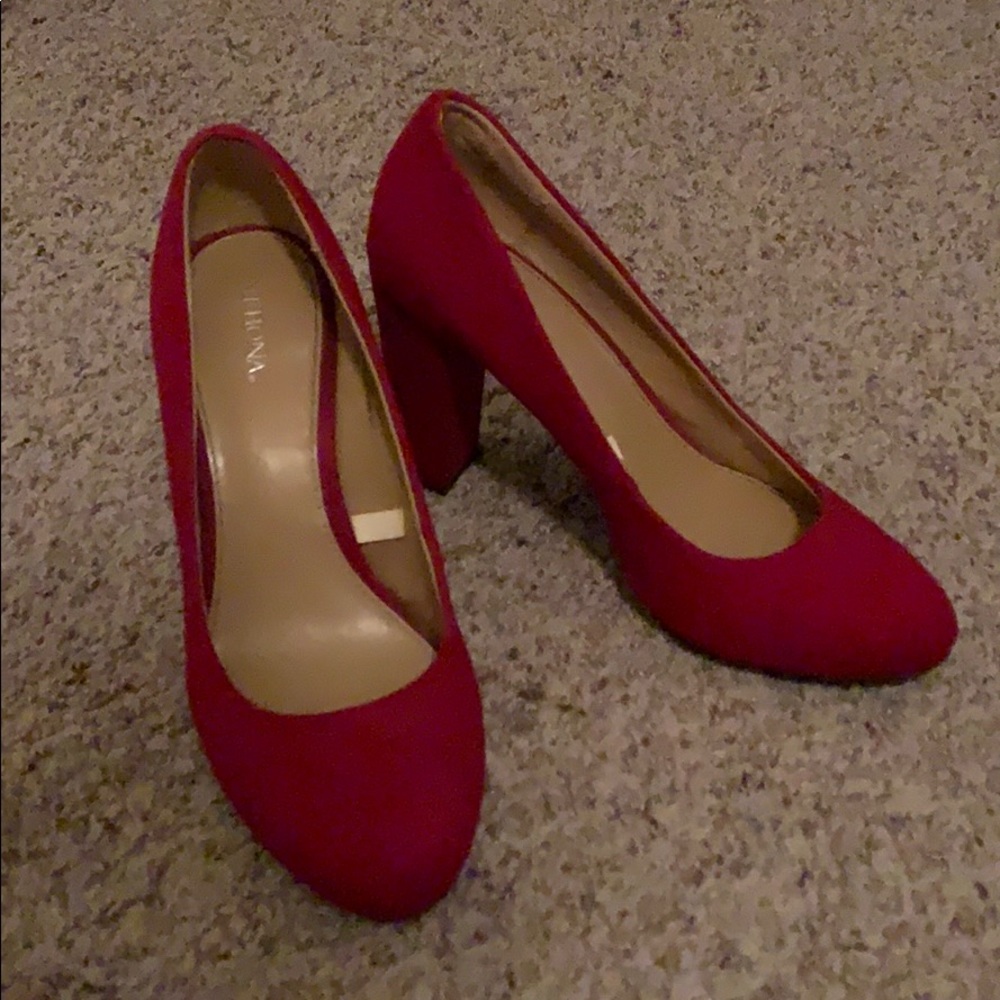 Women’s Merona Red Heel, Size 7.5